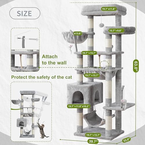 Gitelsnour Cat Tree, Big Hammock GCT020W - Image 6