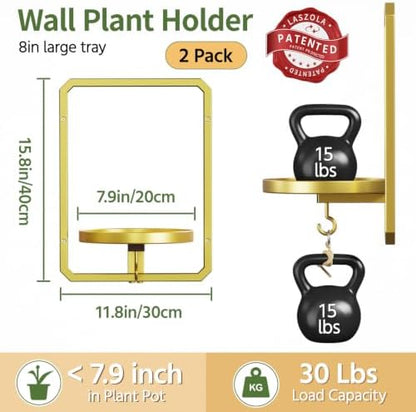 LASZOLA Plant Picture Frame Holder Wall Mount - Image 2