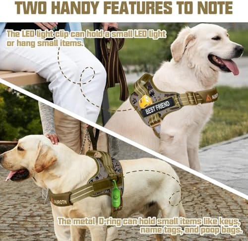 AUROTH Dog Harness and Leash Set Small Sized Dog, No Pull Escape Proof Vest - Image 3