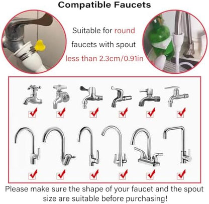 16.4FT/5M Sink Spray Rubber Hose, Sink Hose Sprayer Attachment - Image 4
