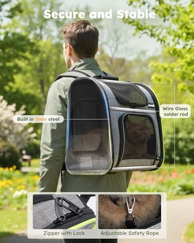 pecute Cat Backpack Expandable, Cat Carrier Backpack - Image 5