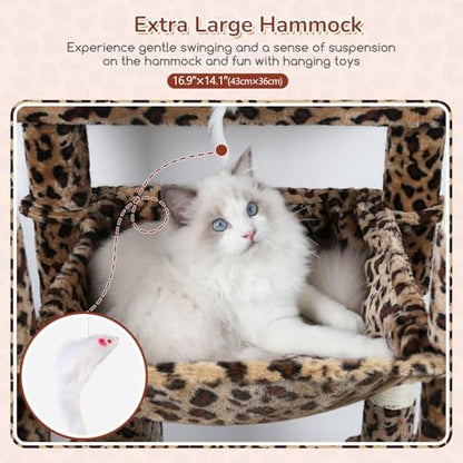 Globlazer F70 Pro Leopard Heavy Duty Cat Tree Tower - Image 4