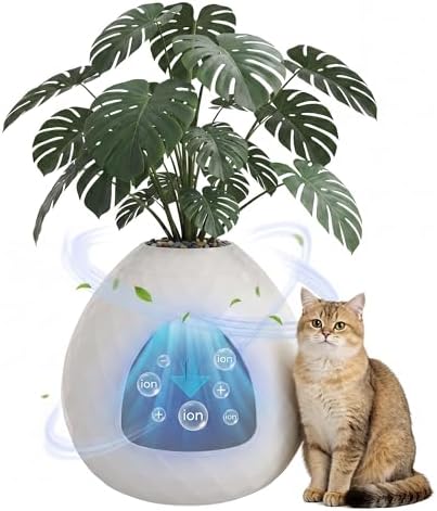 Plant Litter Box Egg-Shaped, Hidden Cat Litter Box Enclosure by Unknown