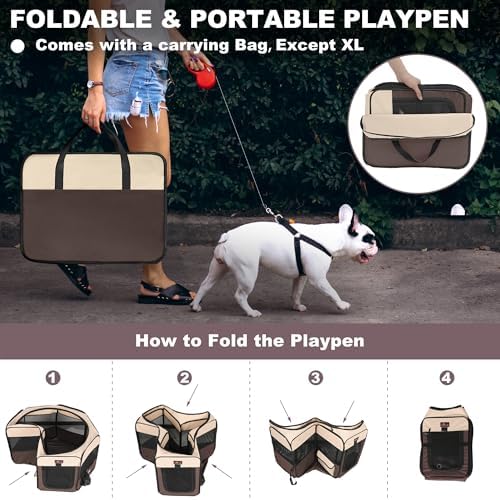 Aivituvin Dog Playpen, Foldable Pet Play Pens - Image 5