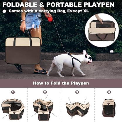 Aivituvin Dog Playpen, Foldable Pet Play Pens - Image 5