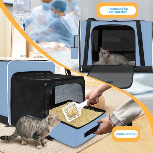 Petskd Side Expandable Extra Large Cat Carrier - Image 5