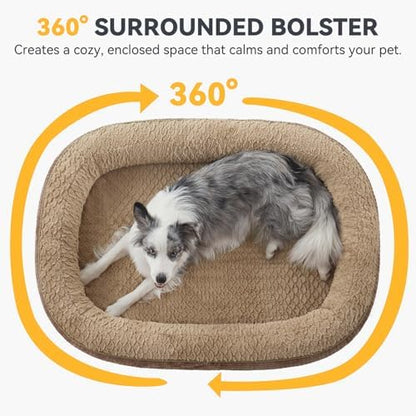 JOEJOY Orthopedic Dog Bed for Medium Dogs, Egg-Crate Memory Foam Pet Bed - Image 3