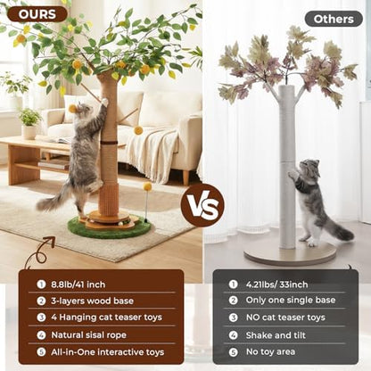 41" Tall Cat Scratching Post for Large Cats - Image 5