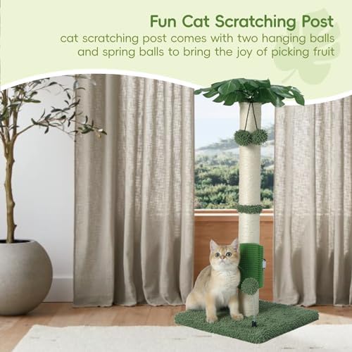 MECOOL Cat Scartching Post，30-inch Cute Scartching Posts - Image 3
