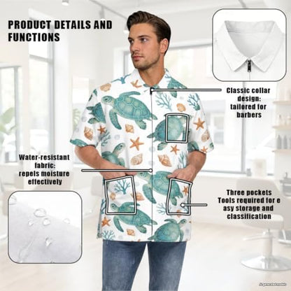 Funny Print Barber Jackets & Smocks - Image 5