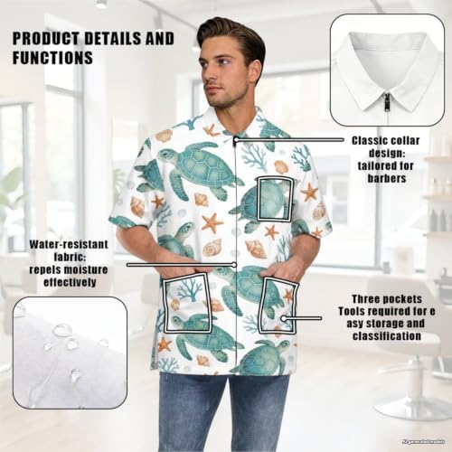 Funny Print Barber Jackets & Smocks - Image 5