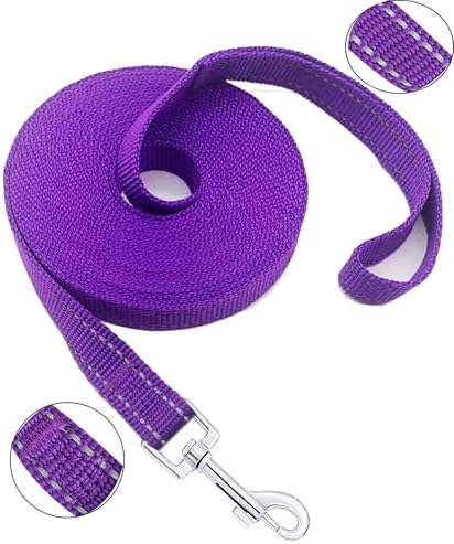 Nylon Training Dog Leash for Small Medium Dogs, 15ft 20ft 30ft 50ft 100ft - Image 2