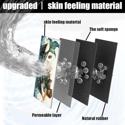Bath Mat Rug, Beautiful Mermaid Non Slip Quick Dry Super Absorbent Thin - Image 2