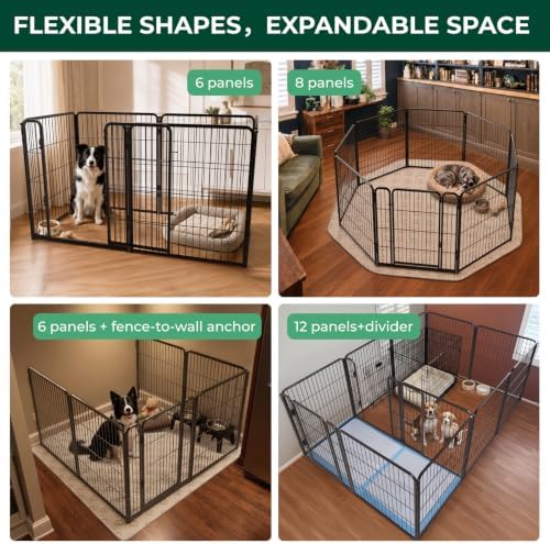 FXW Homeplus Indoor Dog Playpen, 6 Panels, - Image 6