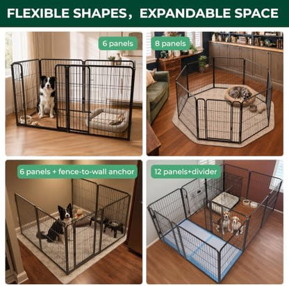 FXW Homeplus Indoor Dog Playpen, 6 Panels, - Image 6