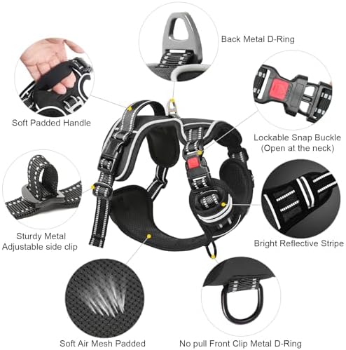 Timos Dog Harness for Large, Reflective No Pull Vest - Image 3
