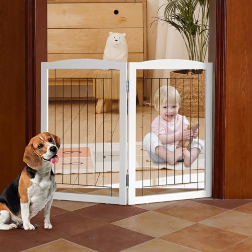 ZJSF Freestanding Foldable Dog Gate by ZJSF