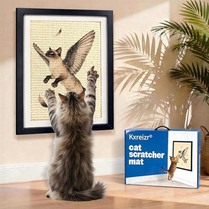 Wall Art Cat Scratcher Mat by Unknown