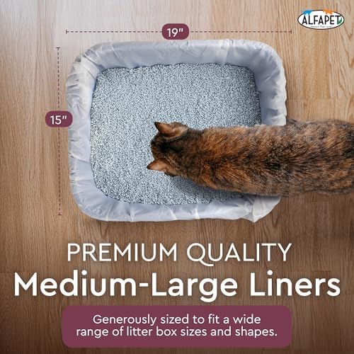 Alfapet Cat Litter Box Liners Large 12 Count - Image 4