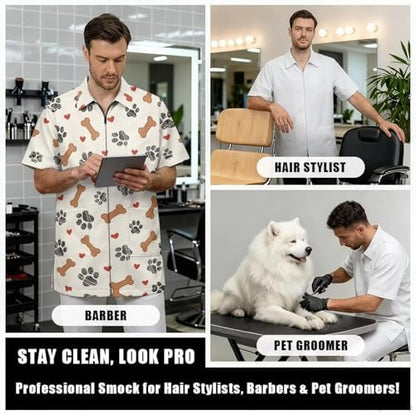 Men’s Pet Barber Jacket, Professional Design Water & Hair Proof - Image 5