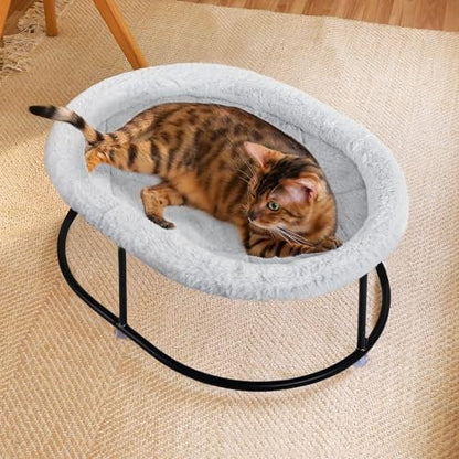 Zoratoo Elevated Cat Hammock, Fluffy Cuddle Cat Bed - Image 7