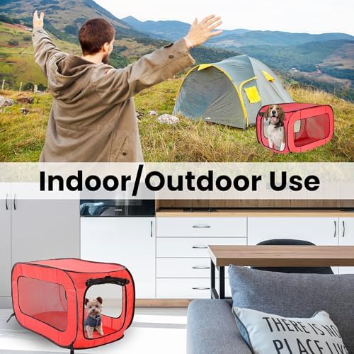 Portable Collapsible Pop Up Kennel - Image 6