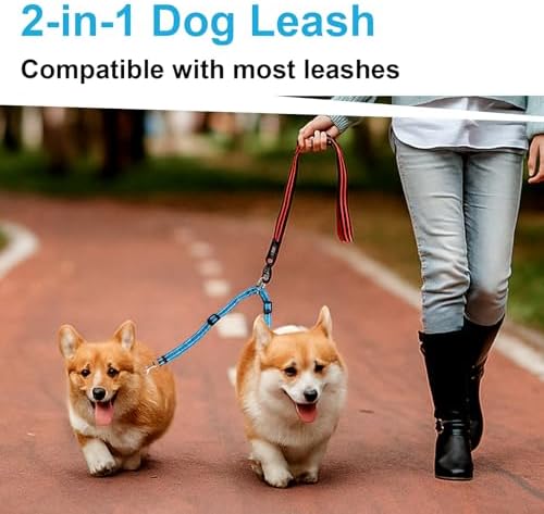 MingXpet Double Dog Leash for Two Dogs, No Pull Dog Leash, 360° Swivel No - Image 6
