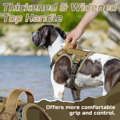 rabbitgoo Tactical Dog Harness for Large, No Pull Military Service Vest - Image 6