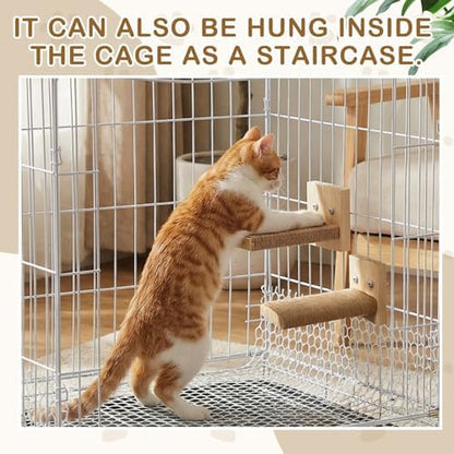 AceOrbit 4 Pcs Cat Cage Ladder Accessories Catio Indoor - Image 6
