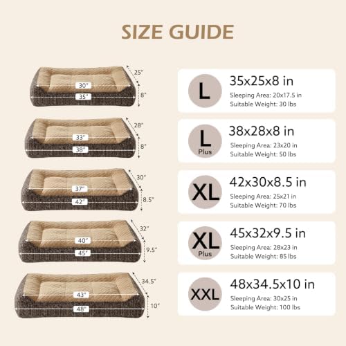 JOEJOY XL Orthopedic Dog Bed for Large Dogs - Image 5