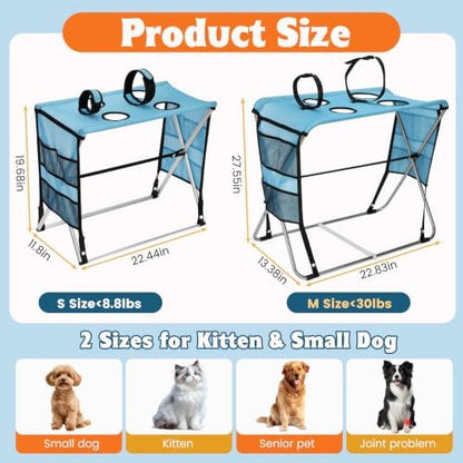 Foldable Pet Grooming Hammock for Small Dogs & Cats - 30lb - Image 2