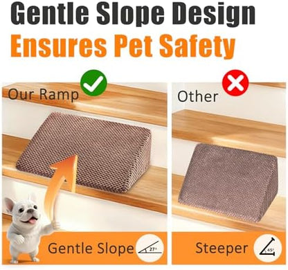 Dog Ramp for Stairs for Small & Senior Dogs and Cats – Non-Slip Stair Wedges - Image 6