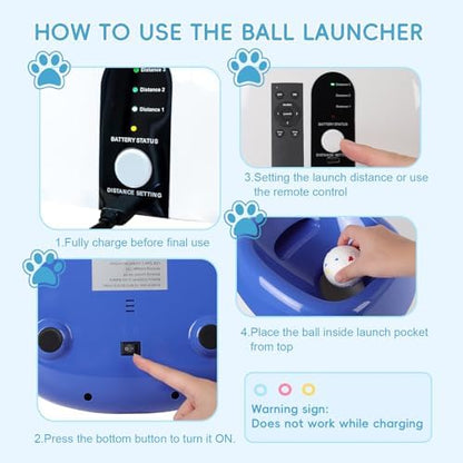 Automatic Ball Launcher for Dogs: 40-80FT Thrower Fetch Machine - Image 4