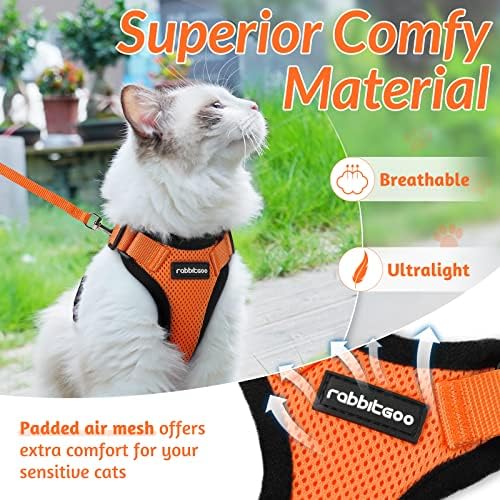 rabbitgoo Cat Harness and Leash Set, Escape Proof Vest - Image 3