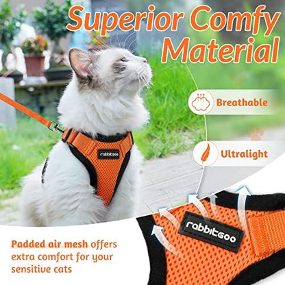 rabbitgoo Cat Harness and Leash Set, Escape Proof Vest - Image 3
