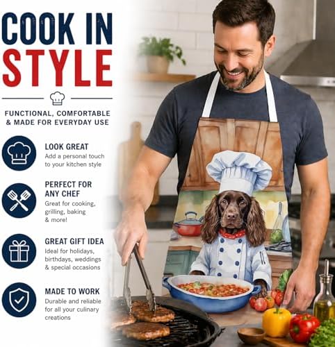 Caroline's Treasures Boykin Spaniel The Chef Apron Cooking Kitchen Server - Image 2