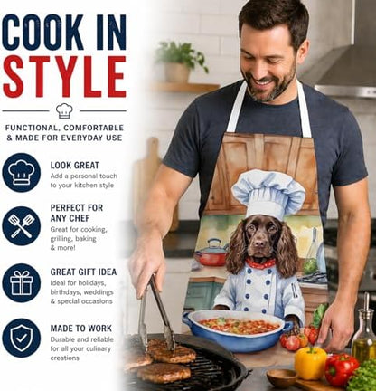 Caroline's Treasures Boykin Spaniel The Chef Apron Cooking Kitchen Server - Image 2