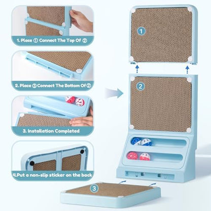 Goosheep Cat Scratching Board Kitten Scratching Ball Wall Scratchers - Image 4