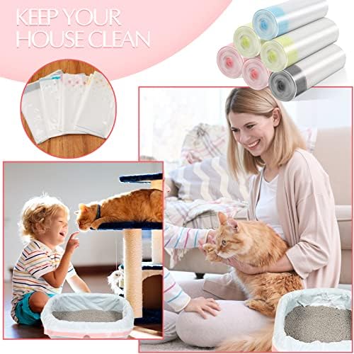Jutom 84 Count Jumbo Sifting Cat Litter Box Liners - Image 6