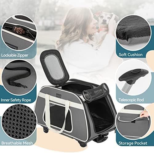 Petsfit Pet Carrier with Removable Wheels - Image 4