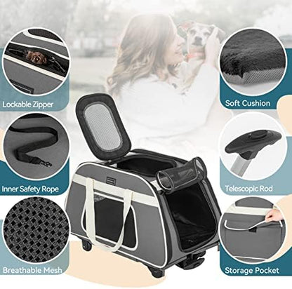 Petsfit Pet Carrier with Removable Wheels - Image 4