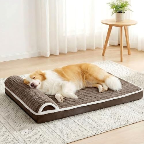 Orthopedic Large Dog Bed Pillow Pet Sofa Bed 36''X24'' Taupe by Unknown