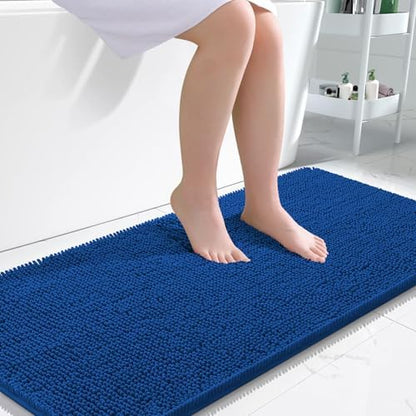 OLANLY Bathroom Runner Rugs 47x24, Extra Soft Absorbent Chenille Bath Rugs by OLANLY