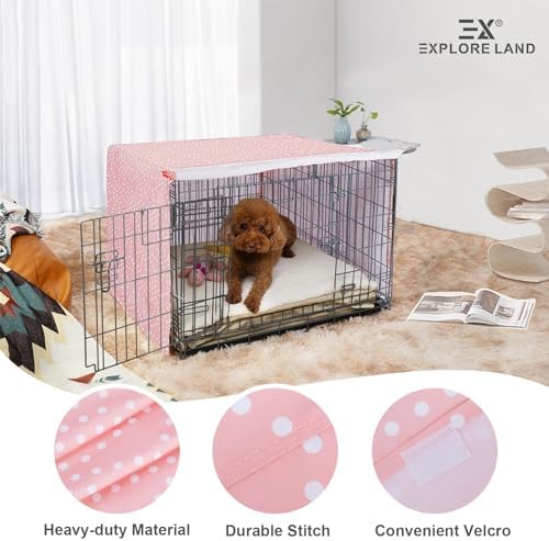 Explore Land Pattern Dog Crate Cover, 30 Inches - Image 4