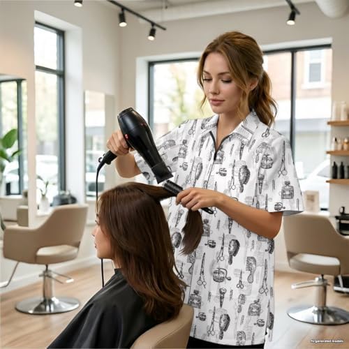 Funny Print Barber Jackets & Smocks - Image 3