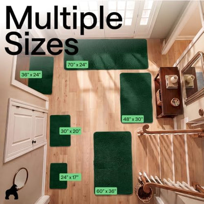 GORILLA GRIP SoakSTOPPER Dog Door Mat, Machine Wash and Dry, 48x30 Green - Image 2