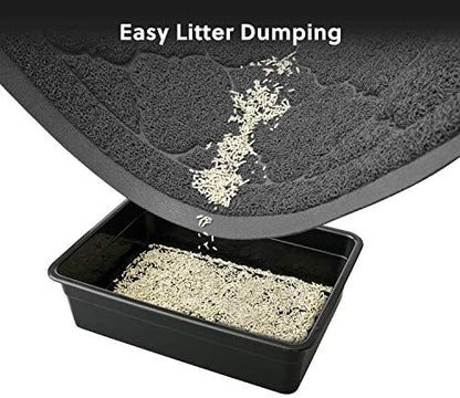 WePet Cat Litter Box Mat, Kitty Premium PVC Pad, Durable Trapping Rug, - Image 5