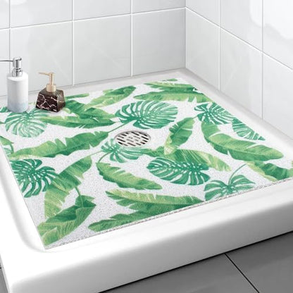 Square Shower Mat, Yonala 36 x 36 Inch Stylish Non Slip Shower Mats by Yonala