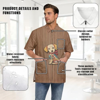 Funny Print Barber Jackets & Smocks - Image 7