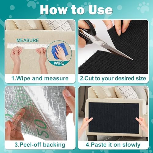 ENONCI 78.7x15.8 Cat Scratch Pad, Furniture Protector - Image 6